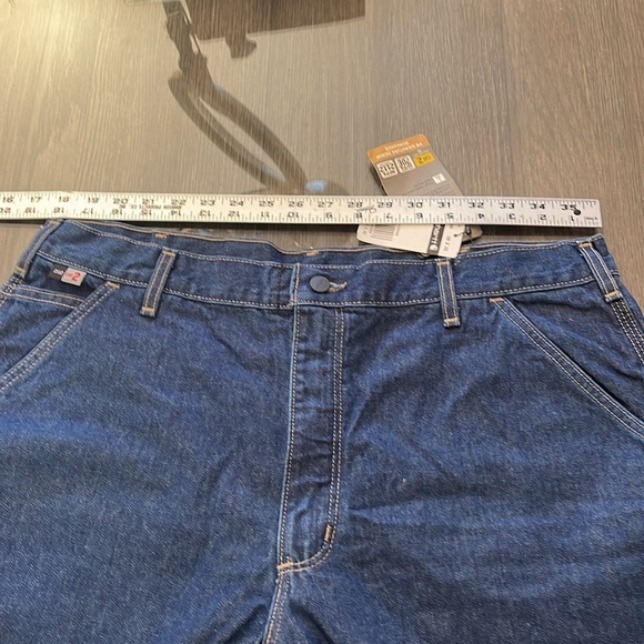 Carhartt FRB13 - Flame-Resistant Denim Loose Fit Jean 38 x 32 - Picture 8 of 14